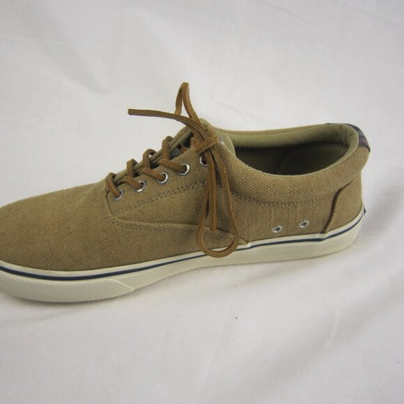 SPERRY Top-Sider Mens Canvas Shoes Light Brown Size 10 - Picture 11 of 14